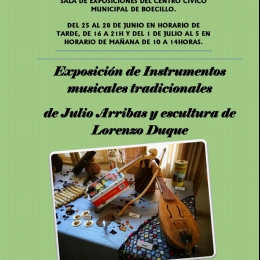 EXPOSICIÓN DE INSTRUMENTOS MUSICALES Y ESCULTURA