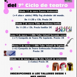TALLER DE BIODANZA.  Talleres del 7º ciclo de teatro infantil y juvenil