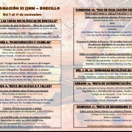 XI JORNADAS MICOLÓGICAS y  IV FIESTA DE EXALTACIÓN del NÍSCALO