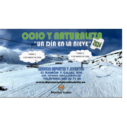 La Diputación de Valladolid organiza la actividad: Un día en la Nieve